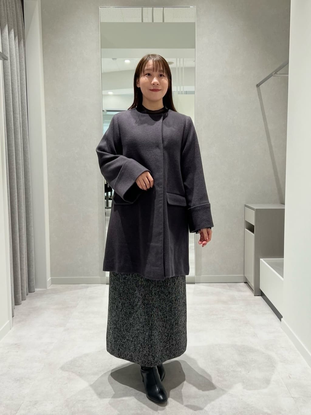 NATURAL BEAUTY BASIC | ノーカラーミドルコート | Rakuten Fashion