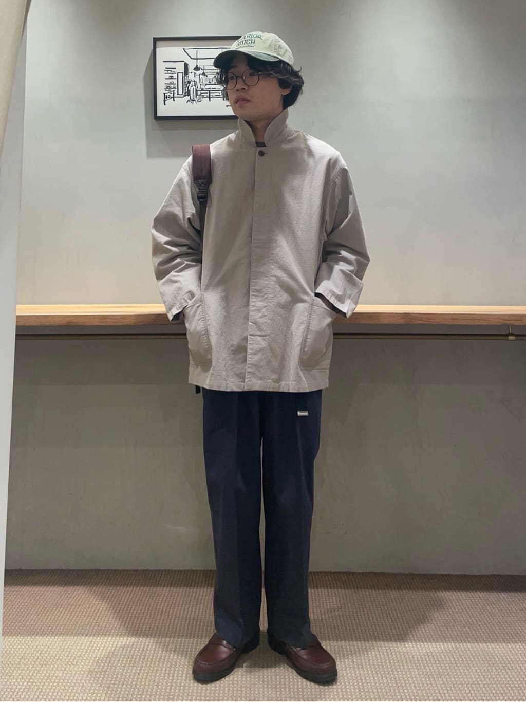 ガーメントダイ ハイツイスト イン ツープリーツ ドレス トラウザーズ STEVEN ALAN（スティーブンアラン） ワイドパンツ スラックス