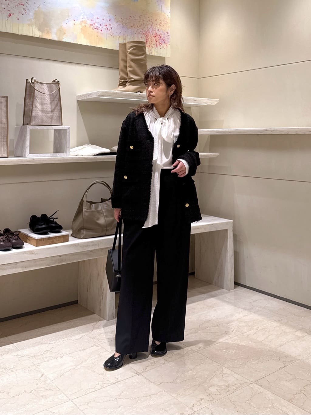 GALLARDAGALANTEの【上品×華やか】【2way】ギャザーボウタイブラウスを使ったコーディネートを紹介します。｜Rakuten Fashion(楽天ファッション／旧楽天ブランドアベニュー)6777953