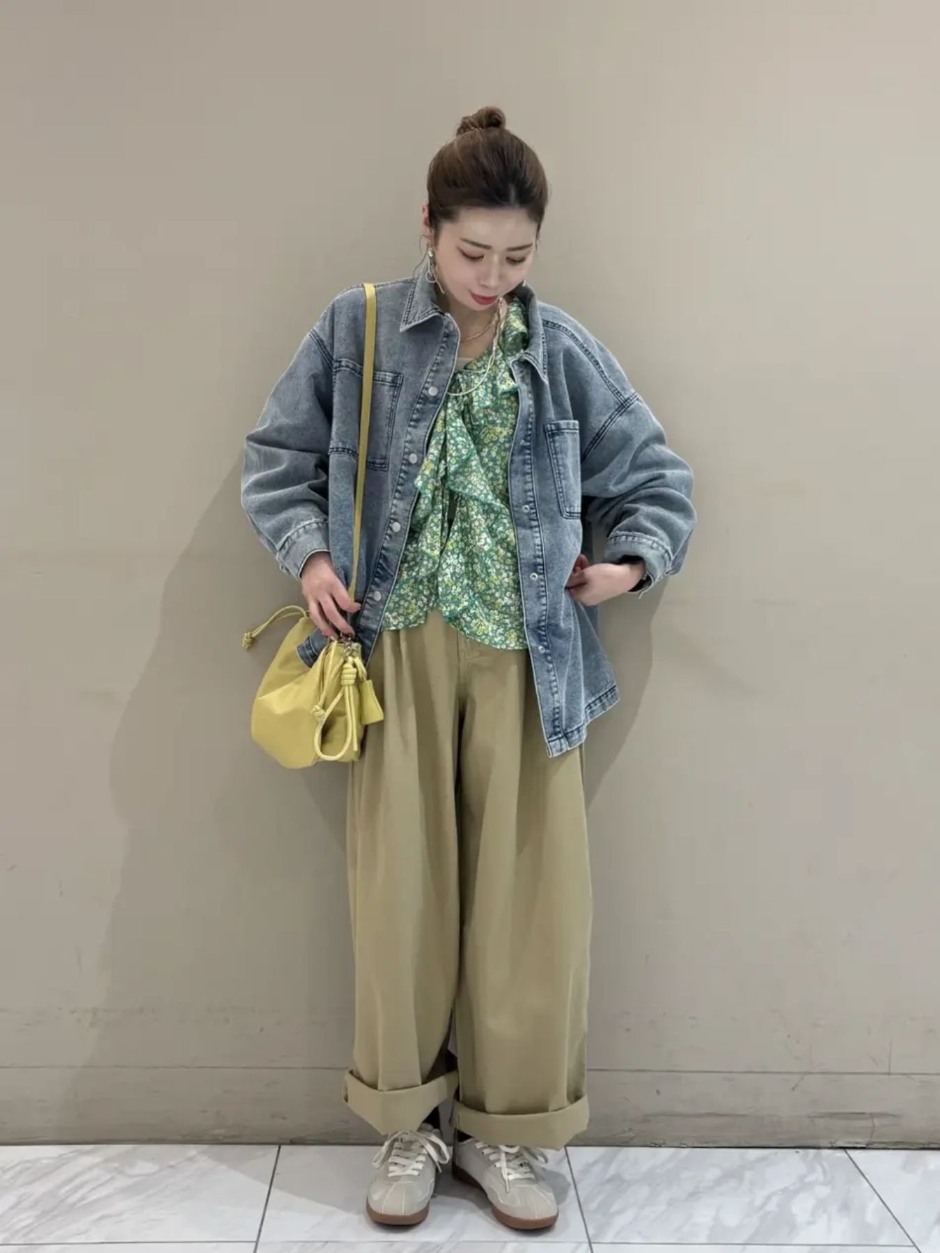Green Parks | チノタックワイドパンツ | Rakuten Fashion(楽天
