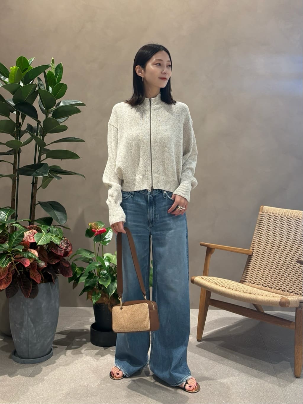 conteハイネック ジップカーディガン　新品 conte＞ ハイネック ジップカーディガン