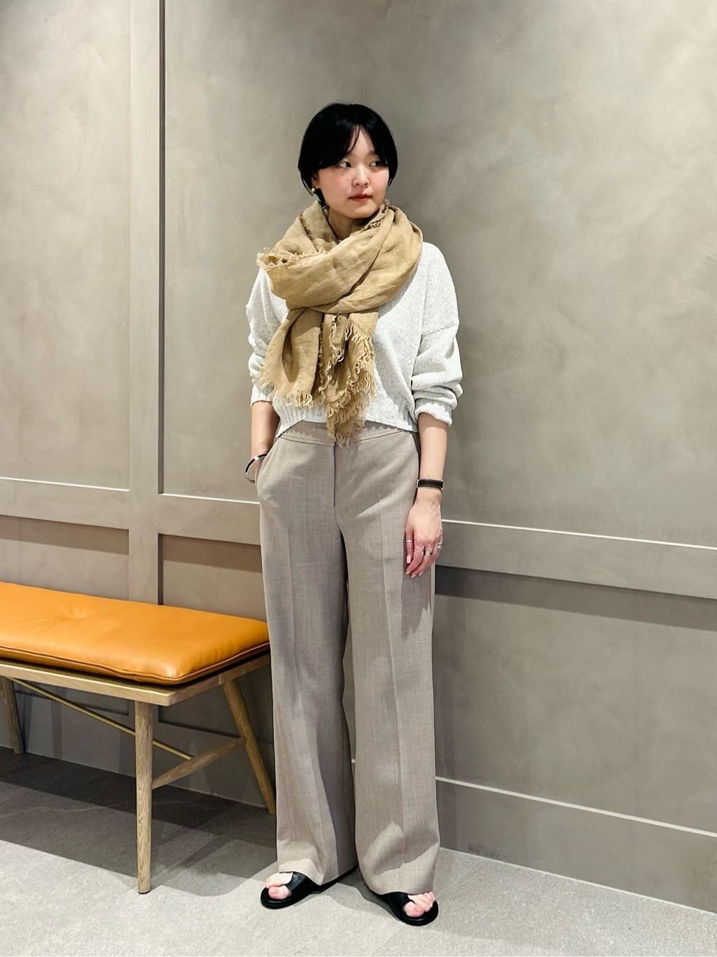 UNITED ARROWS | 【別注】<ASAUCE MELER for conte>リネン ストール