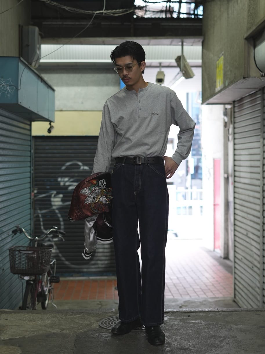Schott | SHAKEHAND HENLEY LS T-SHIRT/シェイクハンド ヘンリーロンT