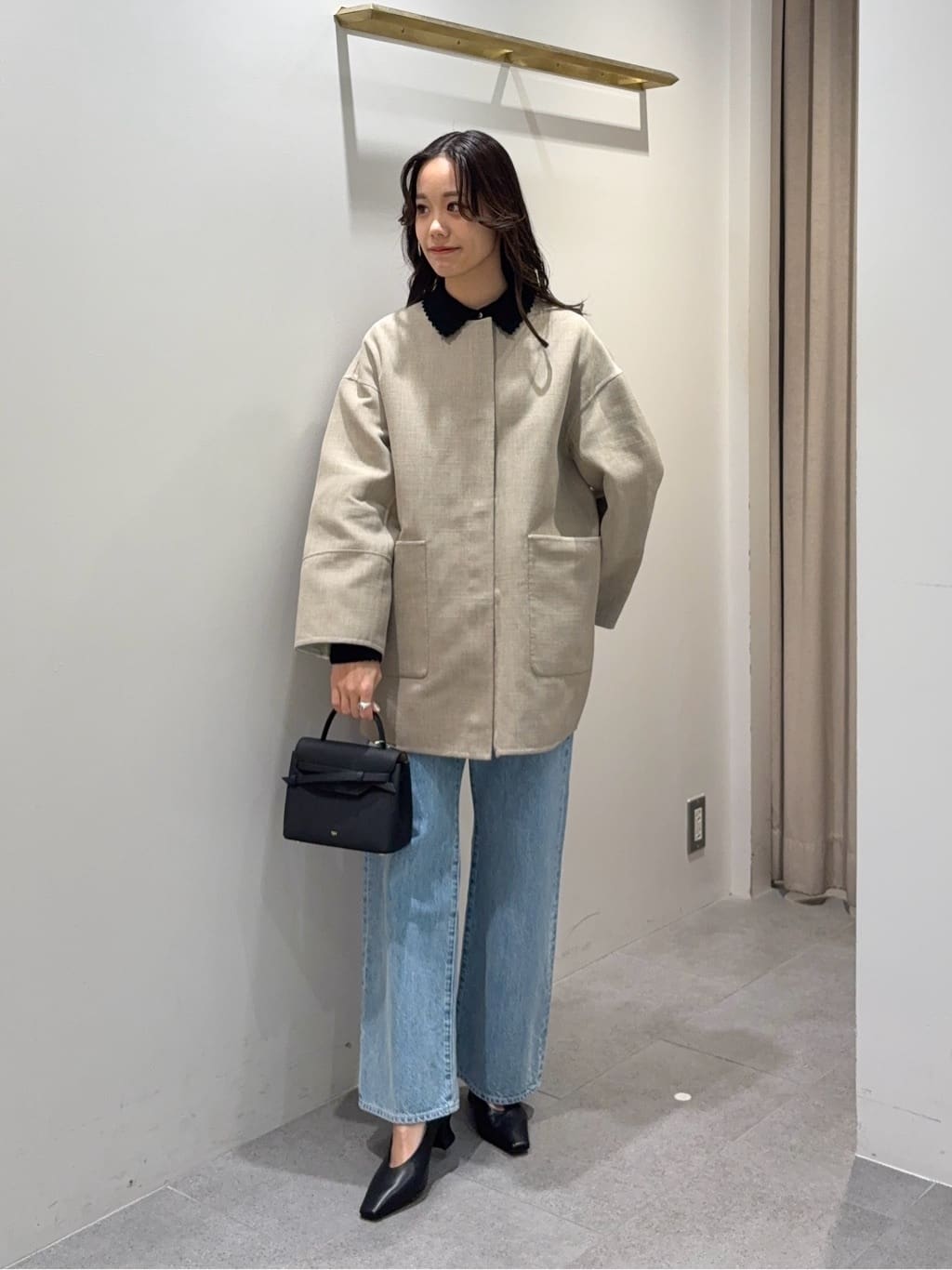 UNITED ARROWS | Asami バイカラー リバーコート | Rakuten Fashion