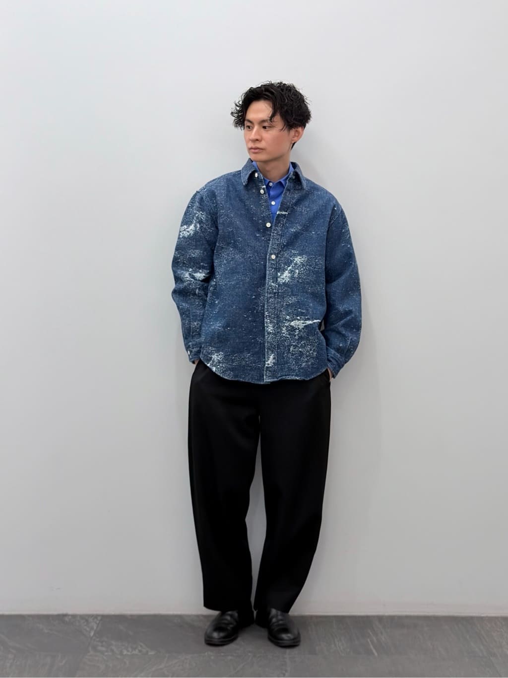 BEAUTY&YOUTH UNITED ARROWS | ジャガード デニム レギュラー シャツ