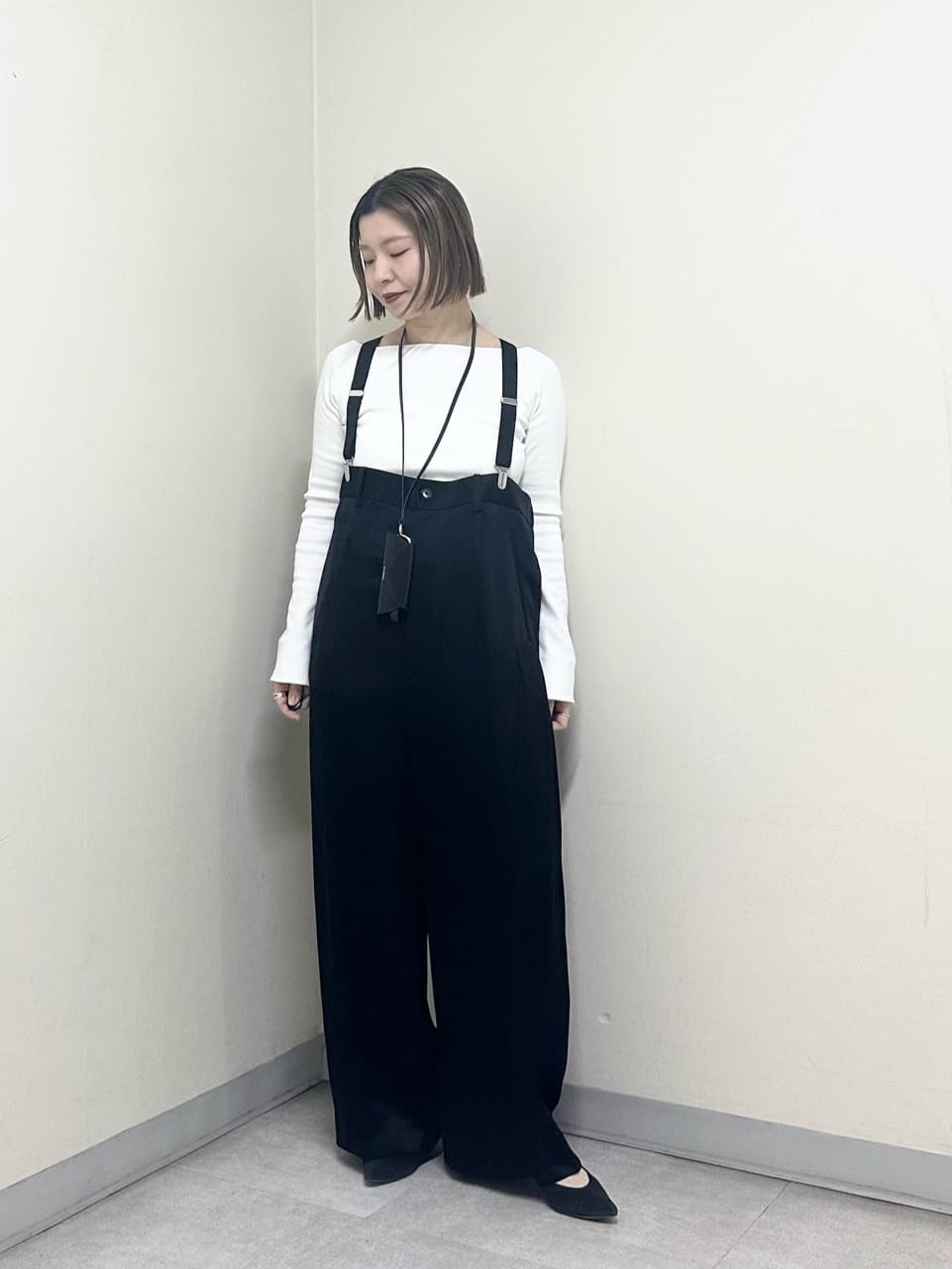 UNITED ARROWS | <conte>サテン サスペンダー ワイドパンツ | Rakuten