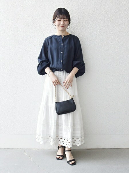 kuumi様 マイラン リネン100% 刺繍シリーズ ボリュームスリーブブラウス カットワーク刺繍ボリュームスリーブブラウス N.O.R.C｜クロスプラス
