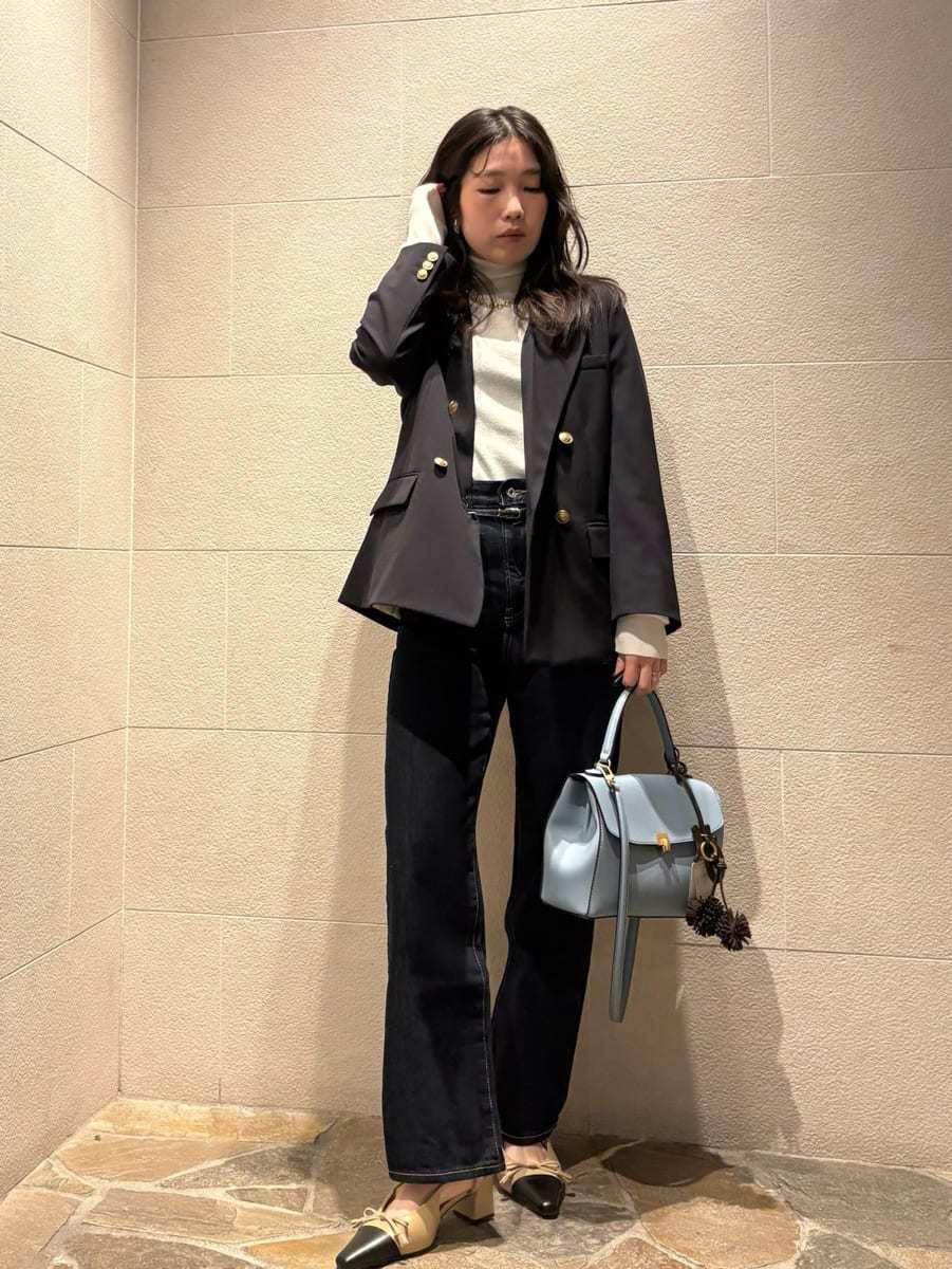 Mila Owen | 金釦ダブルブレストロングブレザー | Rakuten Fashion
