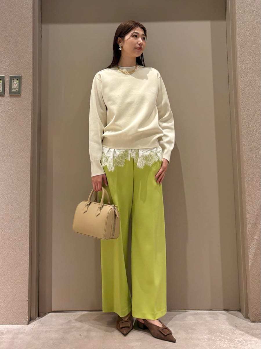 Mila Owen | レースヘムレイヤードニット | Rakuten Fashion(楽天