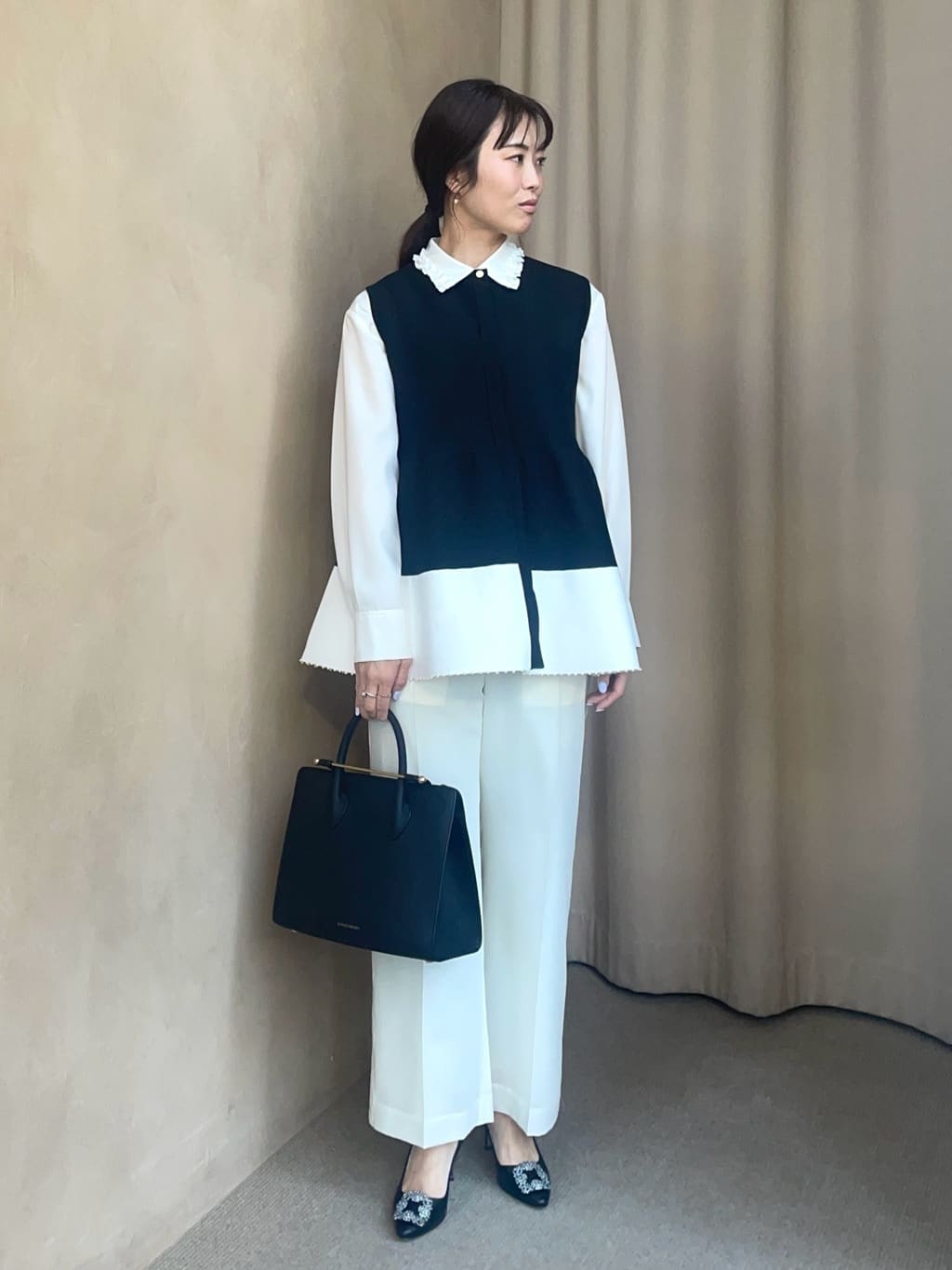 UNITED ARROWS | ミニフリルシャツ-ウォッシャブル- | Rakuten Fashion