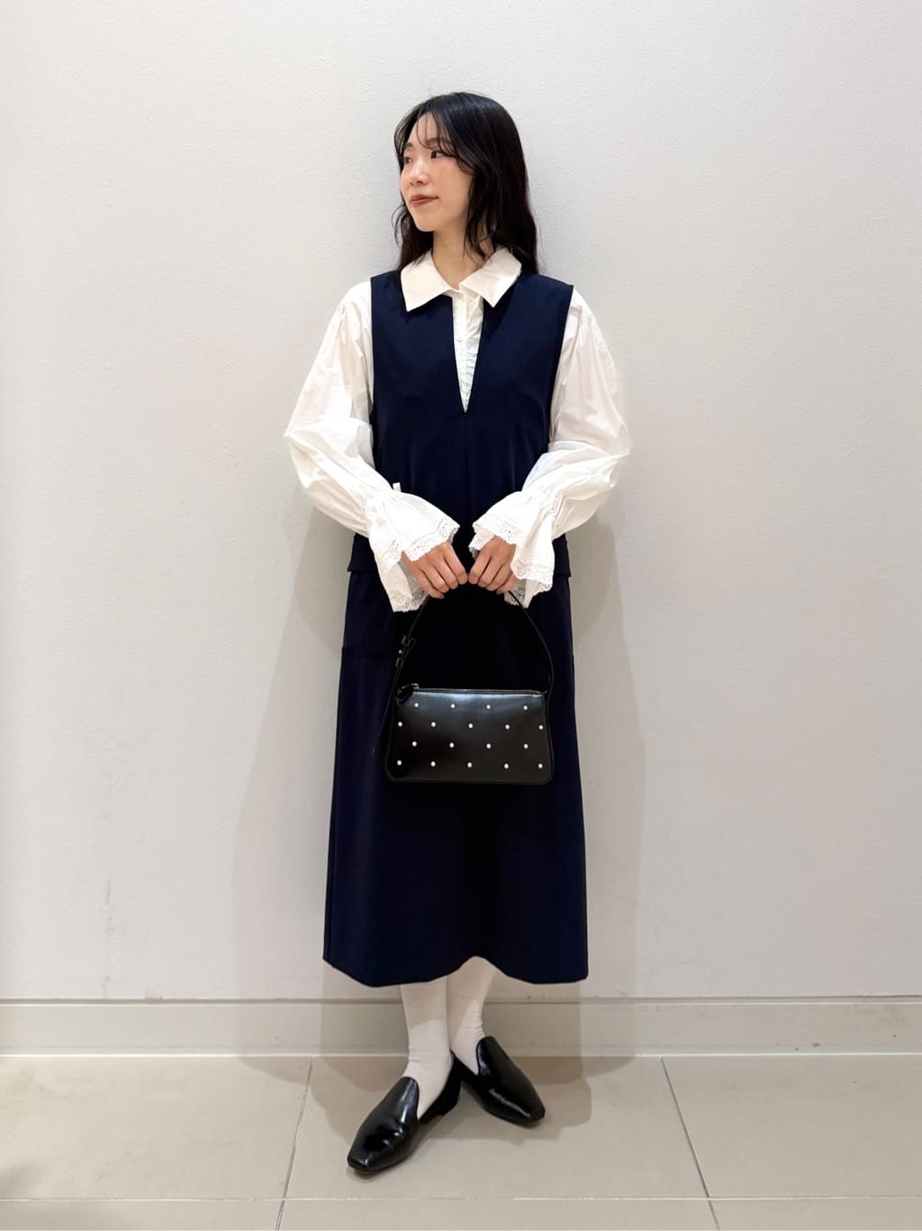 UNITED ARROWS LTD. OUTLETのキーネック ジャンパースカート <A DAY IN 