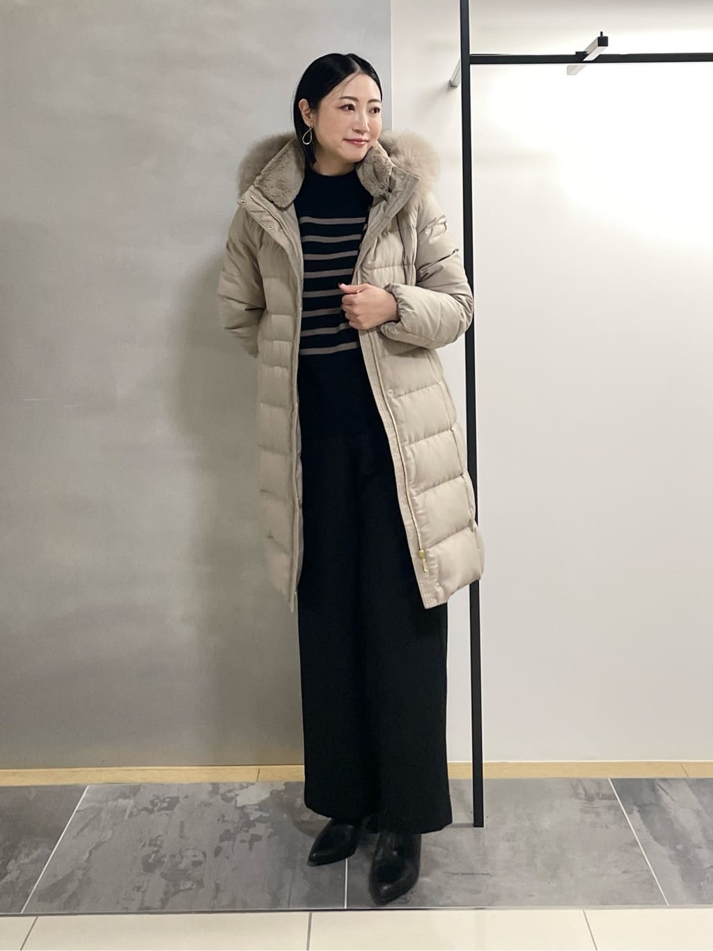 INDIVI | 【名品/撥水/抗菌防臭】ロング丈リサイクルダウンコート