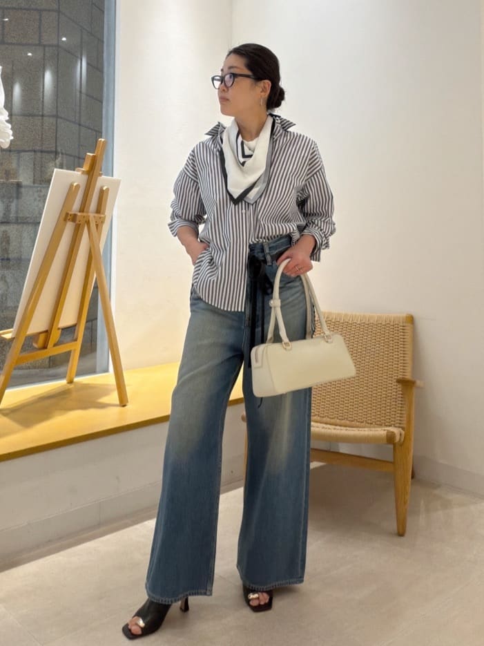 GALLARDAGALANTEの【MANAKAコラボ】スカーフセットシャツを使ったコーディネートを紹介します。｜Rakuten Fashion(楽天ファッション／旧楽天ブランドアベニュー)6798278