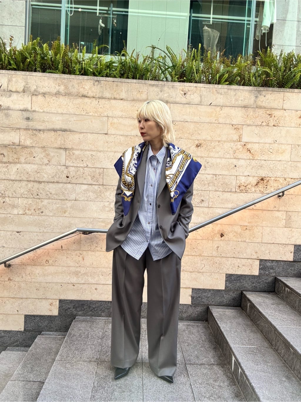 早い物勝ち！ROKUコットンストライプフーディシャツ今期 BEAUTY&YOUTH UNITED ARROWS | <6(ROKU)>コットン ストライプ シャツ
