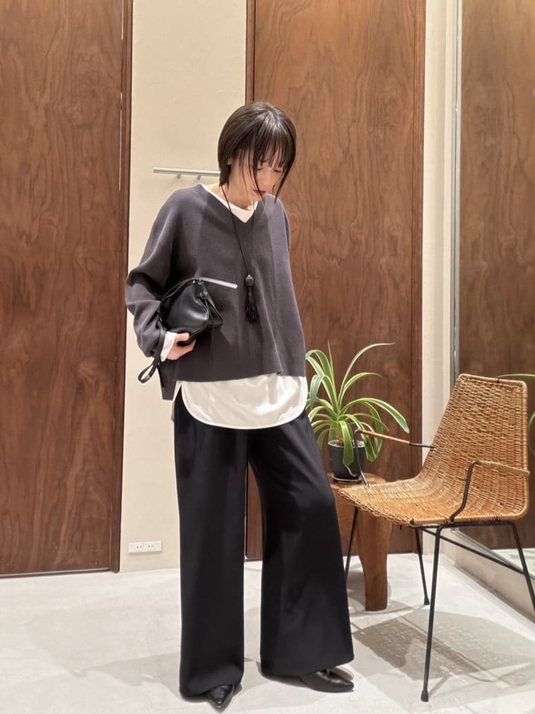 GALLARDAGALANTEの【即戦力パンツ】【3サイズ展開】ワイドイージーパンツを使ったコーディネートを紹介します。｜Rakuten Fashion(楽天ファッション／旧楽天ブランドアベニュー)6800827
