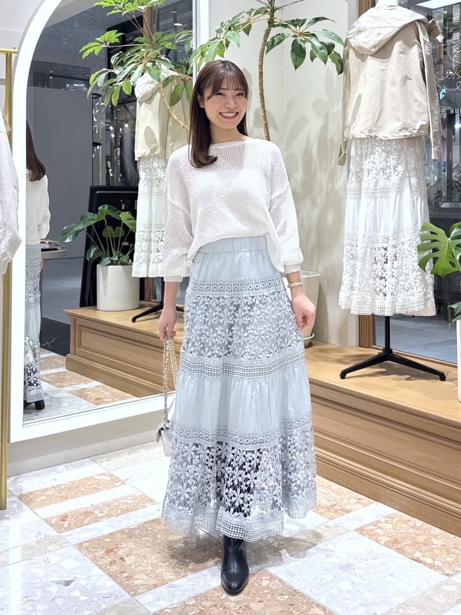 La boutique BonBon | 【今すぐお届け】コットンレースティアード