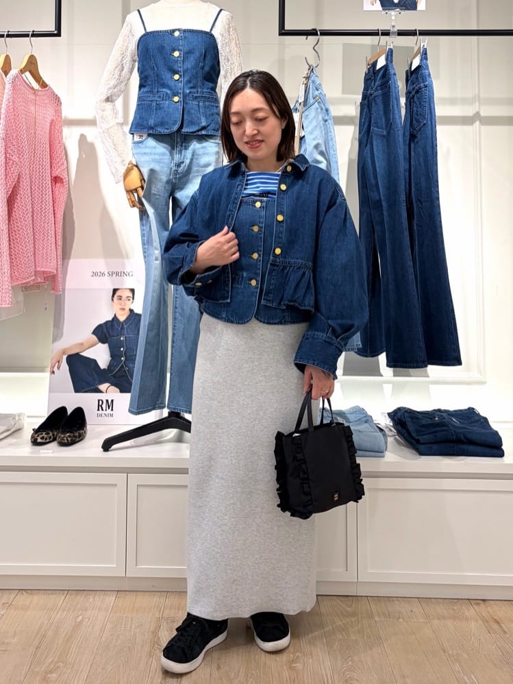 NOLLEY'S | 【RM denim】裾フリルショート丈Gジャン | Rakuten Fashion