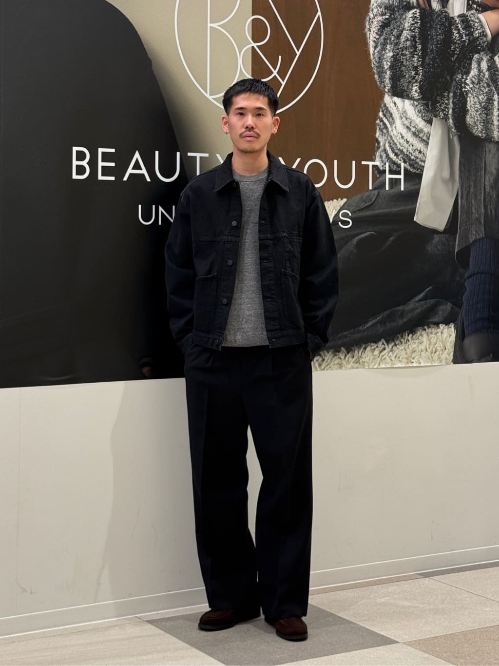 BEAUTY&YOUTH UNITED ARROWSのフェード ブラック デニム ブルゾンを 