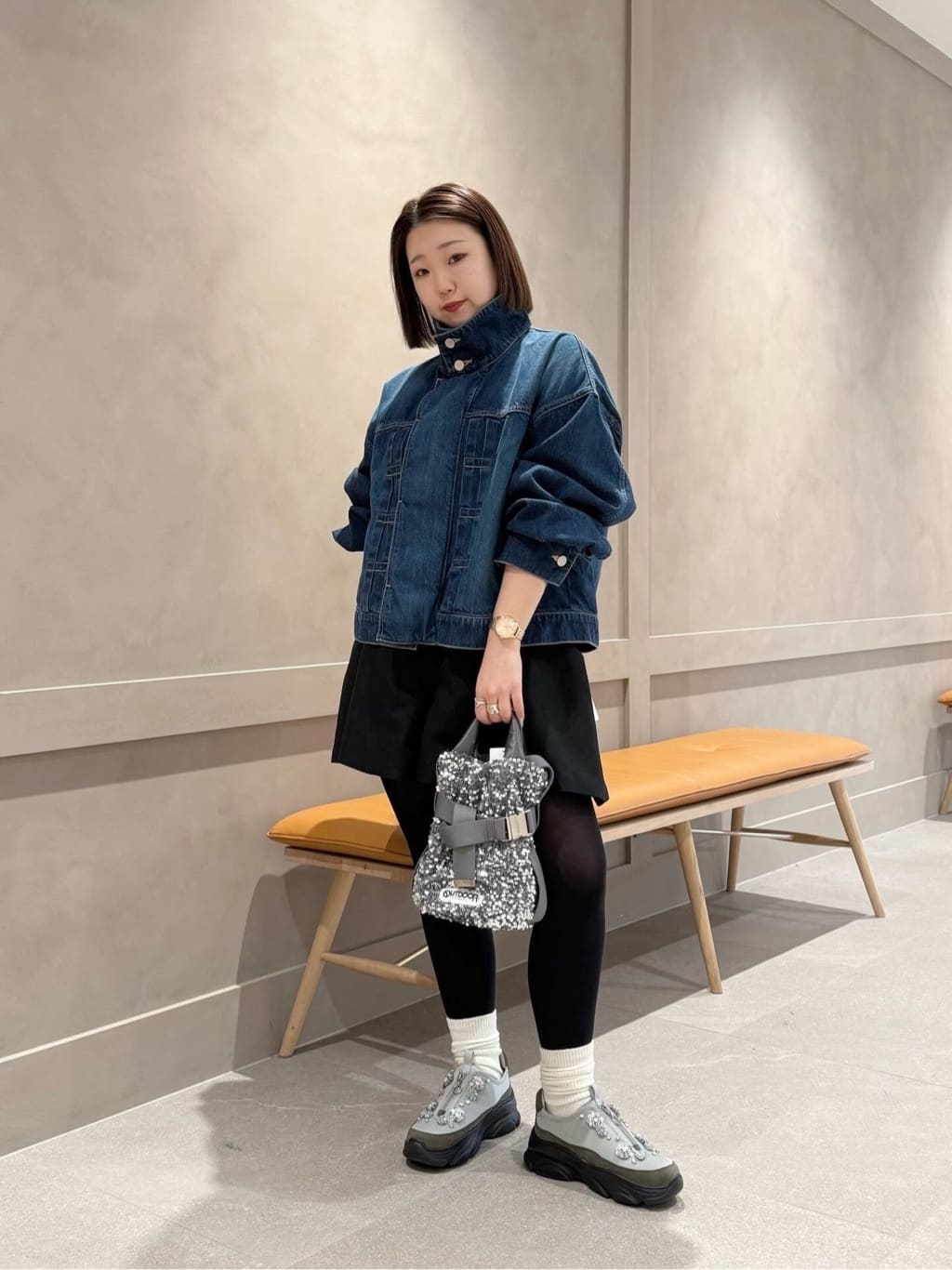 【新品未使用】ODETTE E ODILE 55↑本革 〈定価37,400円〉 ODETTE E ODILE | <SY>フラワービジュー ジップ スニーカー55
