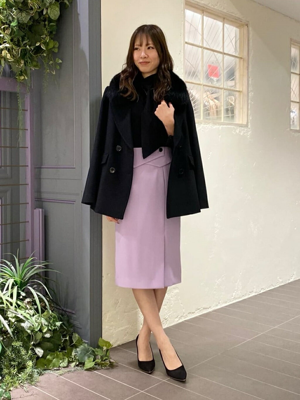 PINKY&DIANNE | FOXファー付きカシミヤ混ショートコート | Rakuten