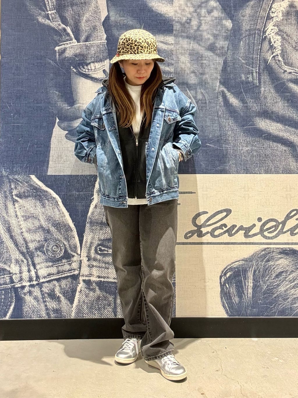 Levi's | XL WOMEN'Sトラッカージャケット ミディアムインディゴ WORN