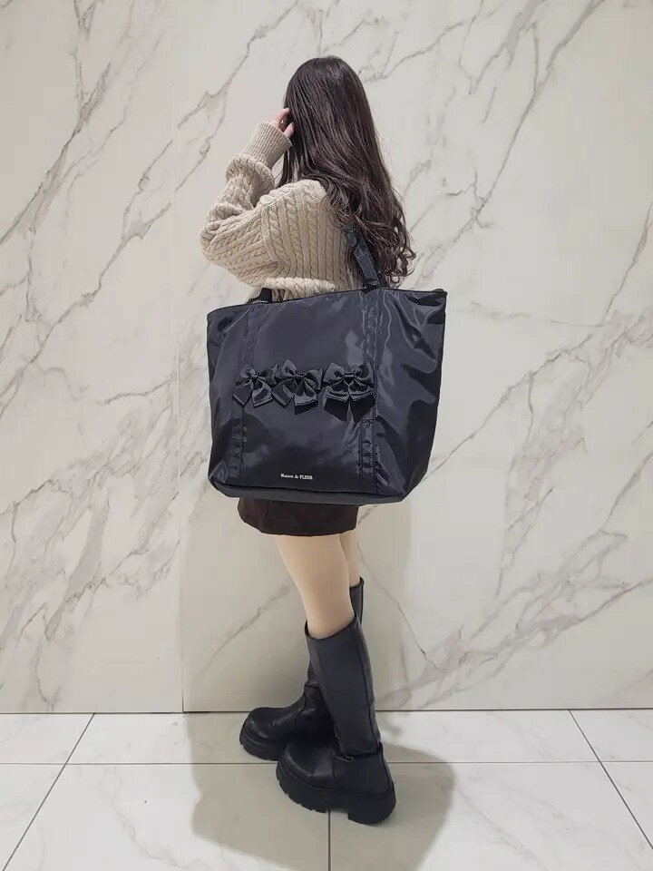 Maison de FLEUR | 撥水加工リボンキャリーオンバッグ | Rakuten