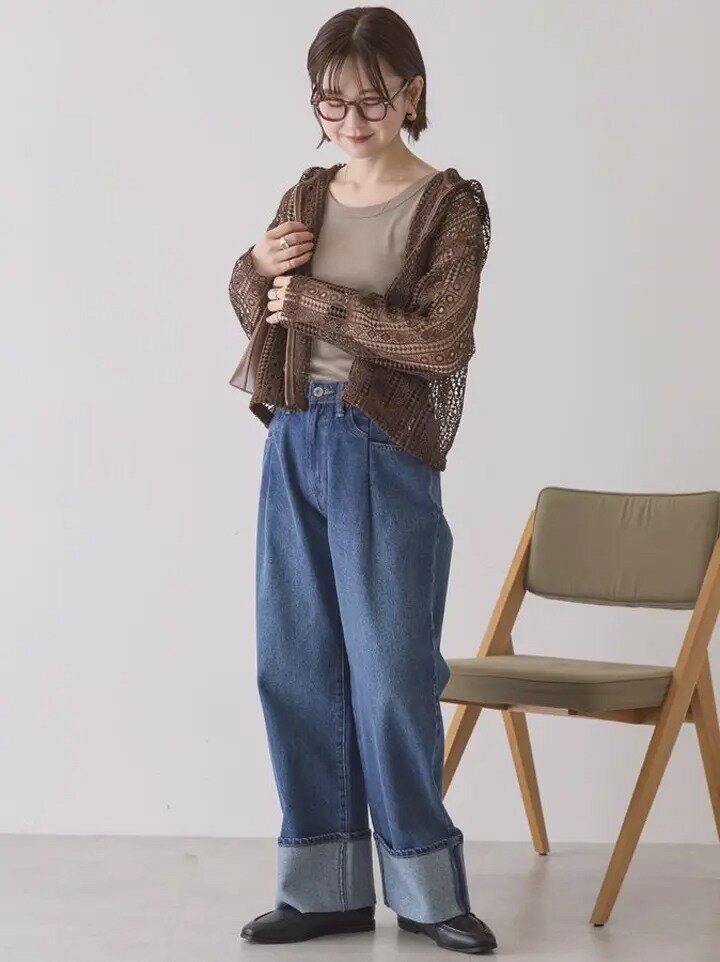 AMERICAN HOLICの幾何学レースフードシャツを使ったコーディネートを紹介します。｜Rakuten Fashion(楽天ファッション／旧楽天ブランドアベニュー)6808436