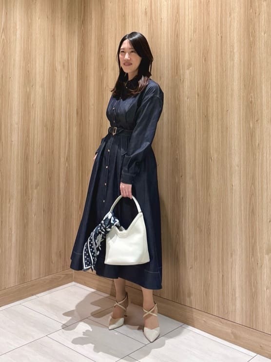 ANAYI | ライトデニムタックシャツワンピース | Rakuten Fashion(楽天
