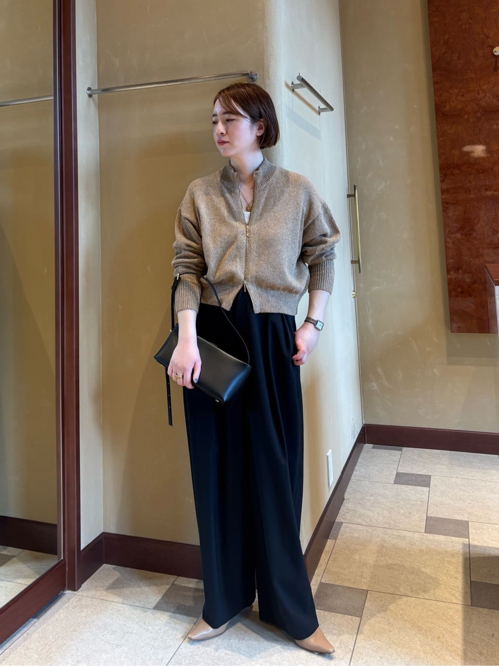 UNITED ARROWS | <conte>タック イージー テーパードワイドパンツ