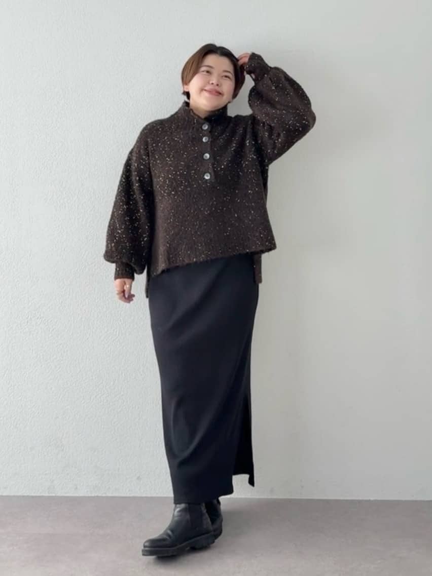 RIVE DROITE | 【全骨格細見え】NEW2WAYロングリブワンピース