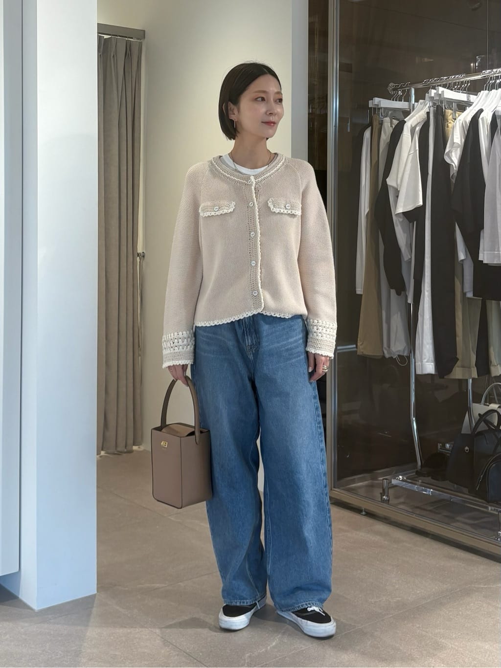 conteデニムワイドパンツ DEUX2【極美品】 UNITED ARROWS | 【別注】<upper hights for conte> デニムワイド