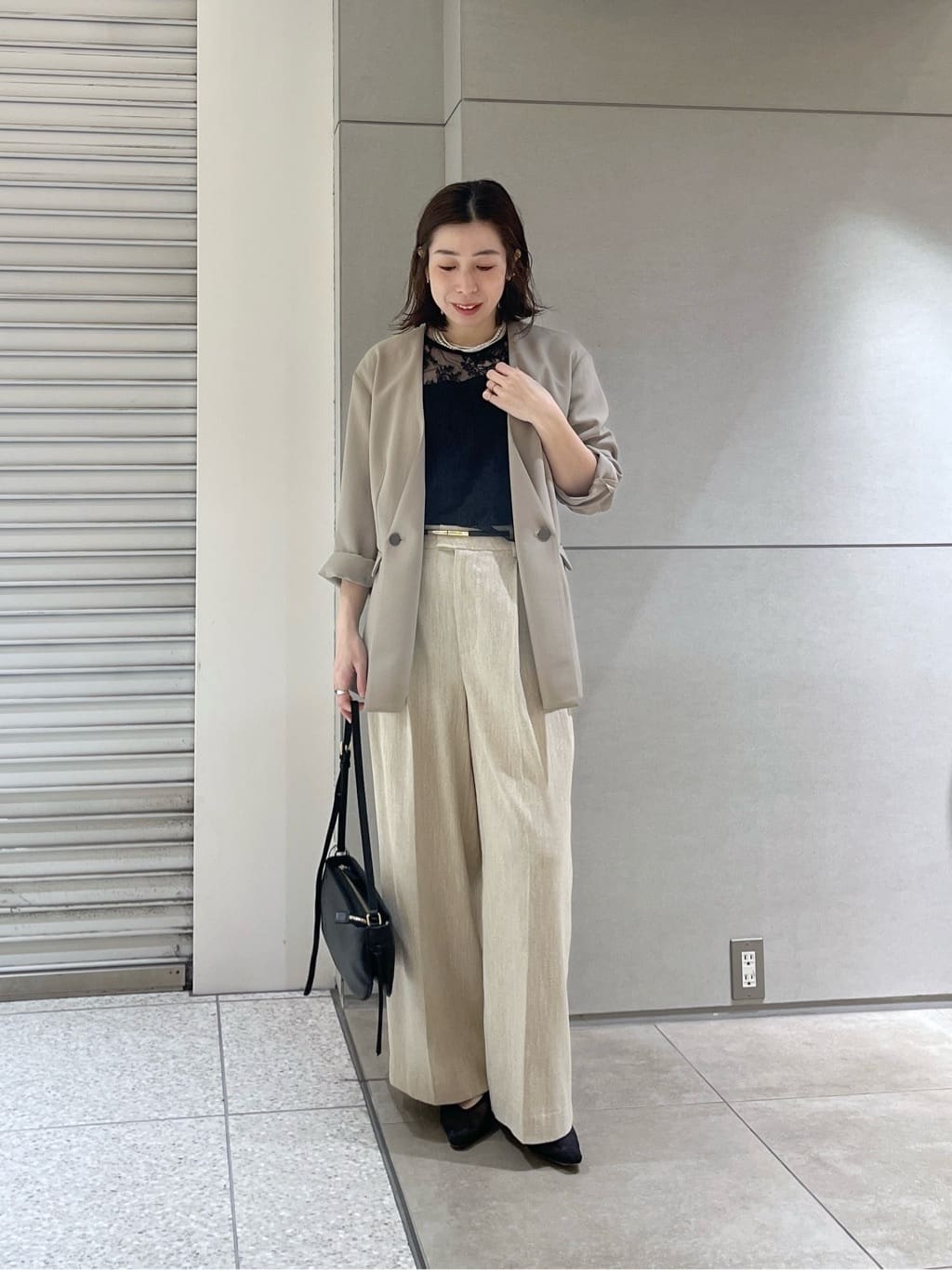 GALLARDAGALANTEのジャージーノーカラージャケットを使ったコーディネートを紹介します。｜Rakuten Fashion(楽天ファッション／旧楽天ブランドアベニュー)6815045