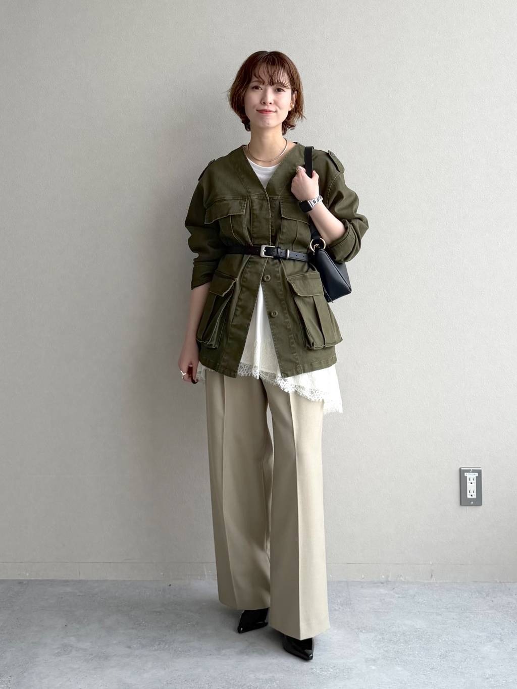 mysty woman | ノーカラーミリタリージャケット | Rakuten Fashion