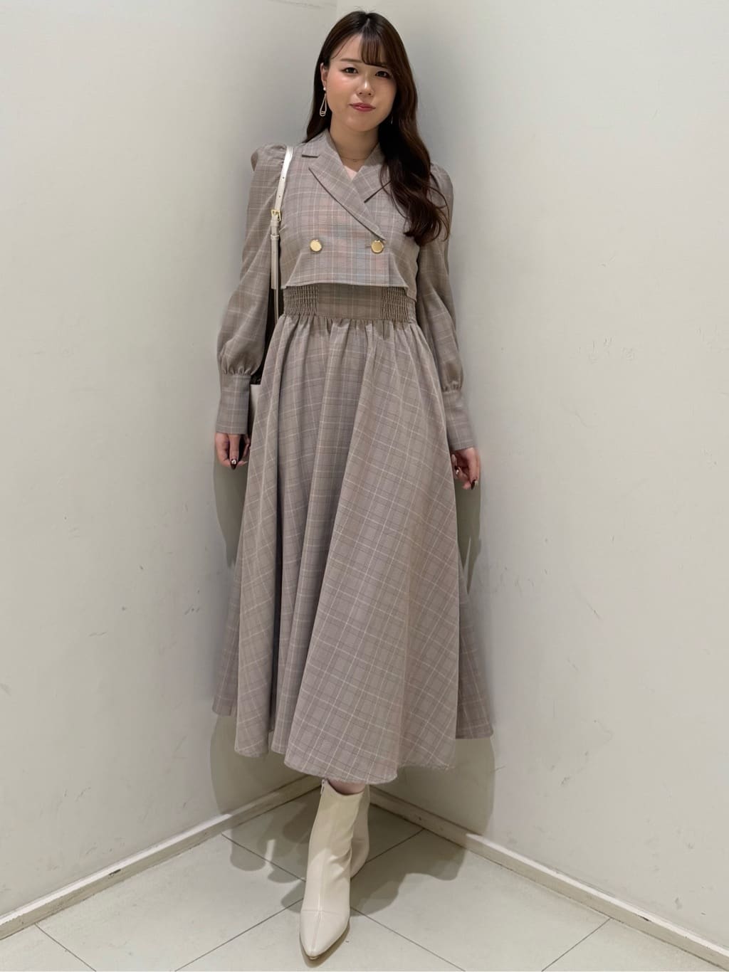 rienda | テーラードデザインロングワンピース | Rakuten Fashion(楽天