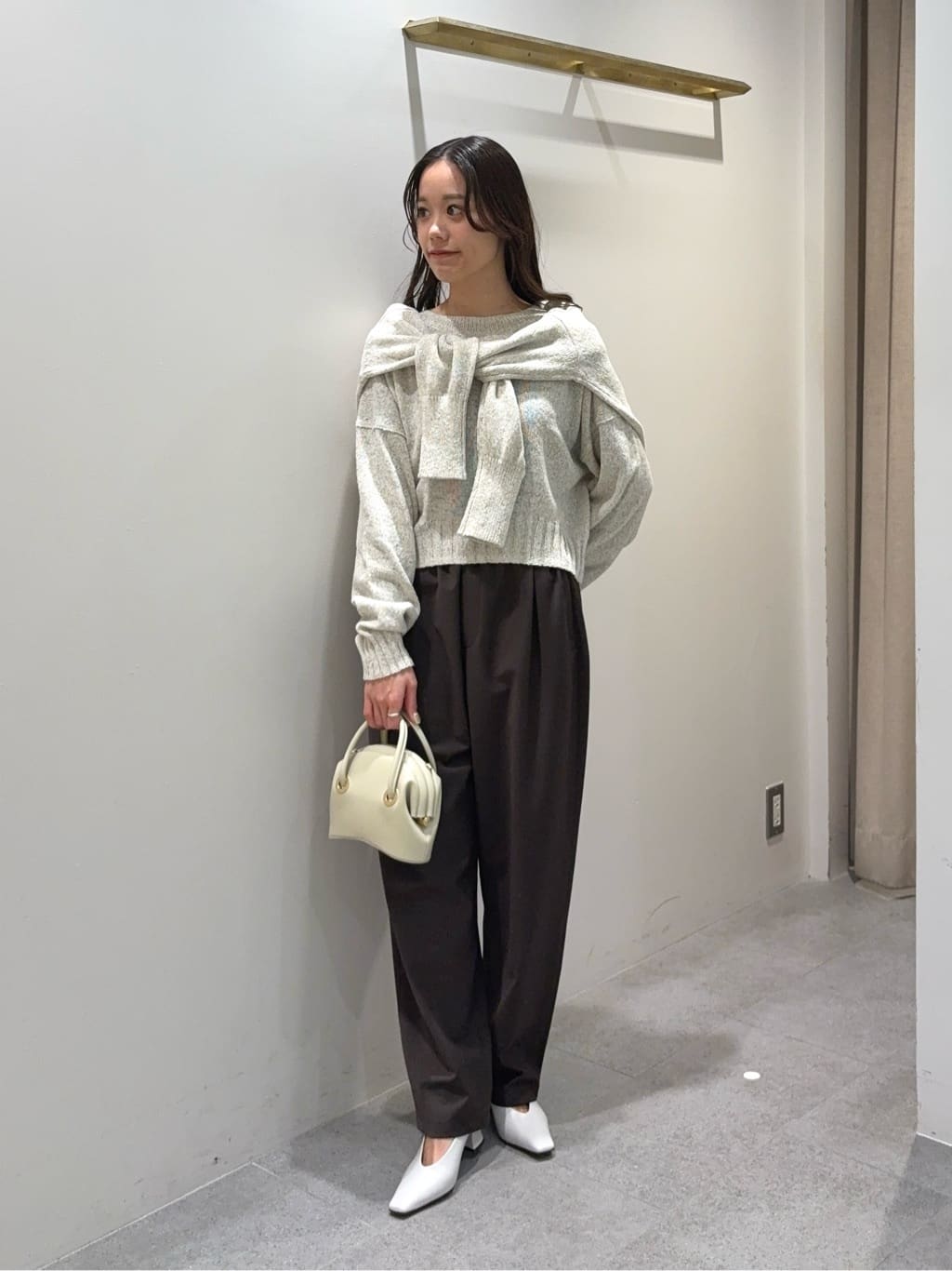 conteハイネック ジップカーディガン　新品 conte＞ ハイネック ジップカーディガン