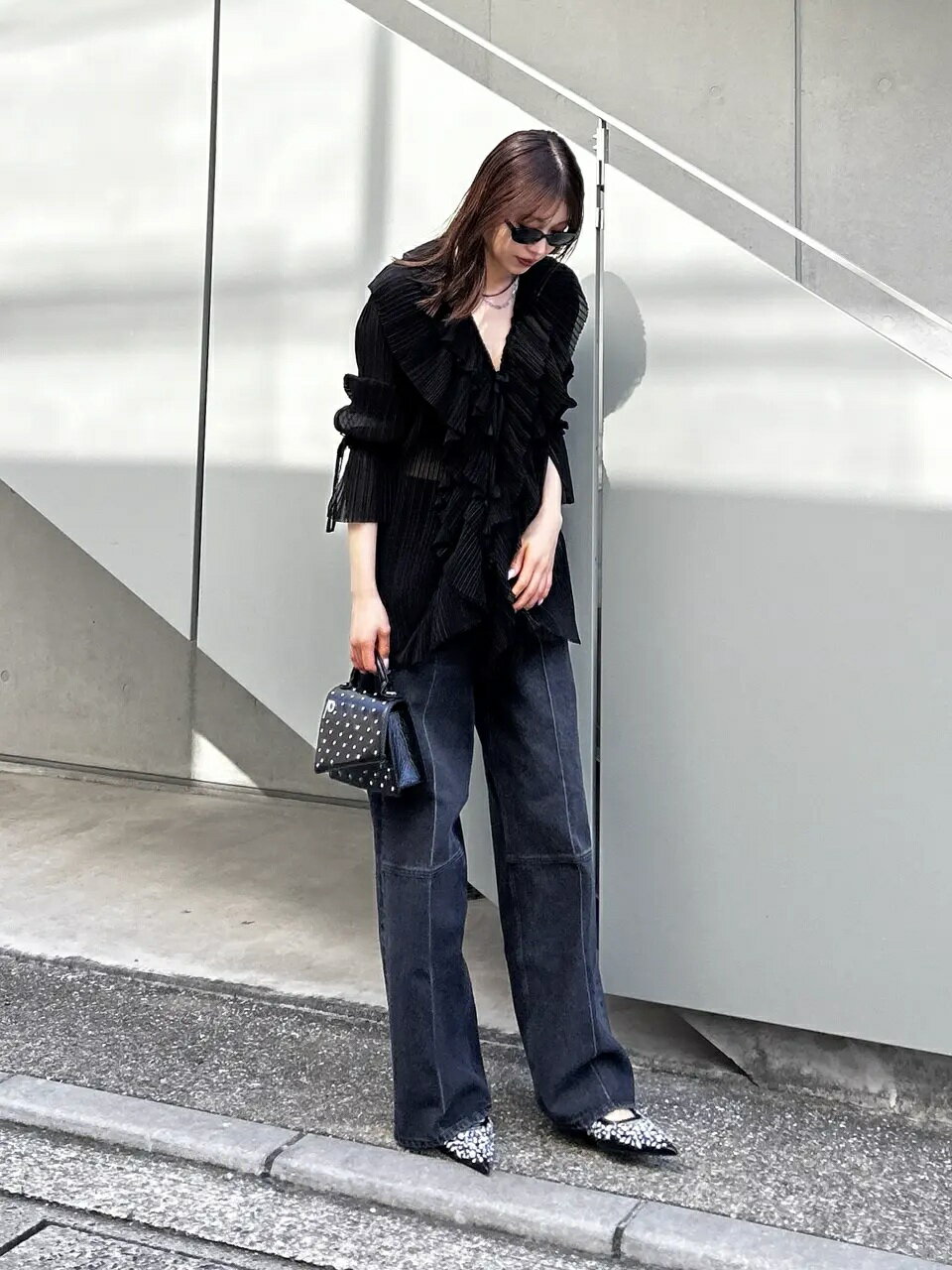 PRANK PROJECTのクレープシフォンチュニック / Crepe Chiffon Tunicを使ったコーディネートを紹介します。｜Rakuten Fashion(楽天ファッション／旧楽天ブランドアベニュー)6828895