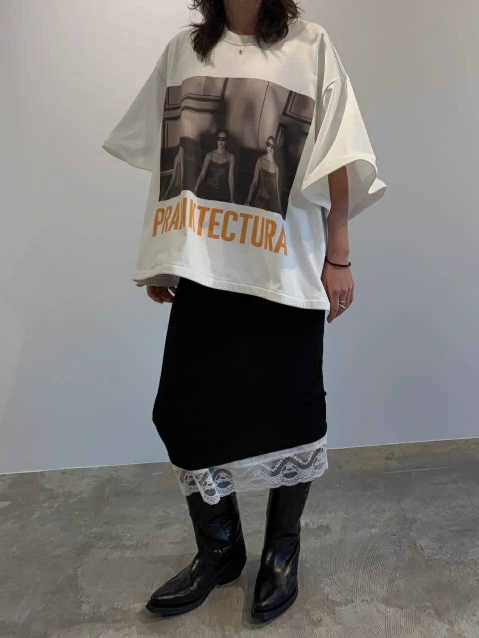 PRANK PROJECTの裾ボーンTシャツ / Wire Hem Big Teeを使ったコーディネートを紹介します。｜Rakuten Fashion(楽天ファッション／旧楽天ブランドアベニュー)6828956