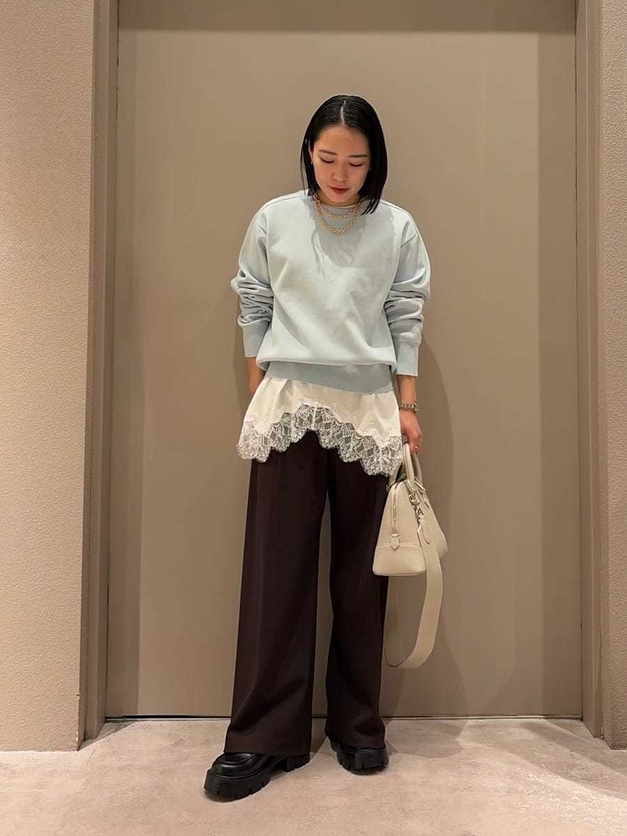 Mila Owen | レースヘムレイヤードニット | Rakuten Fashion(楽天