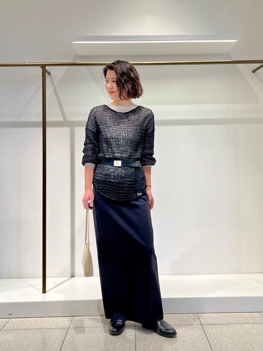 Whim Gazette | ジャージーIラインロングスカート | Rakuten Fashion