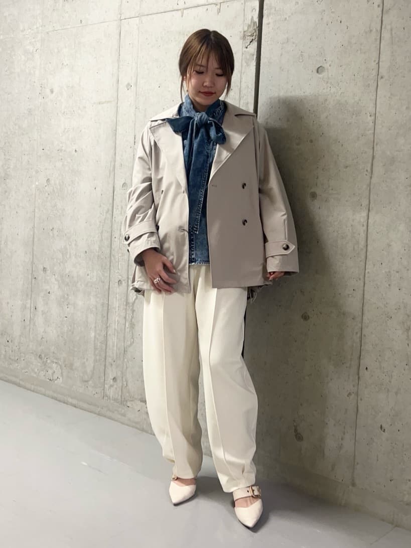 MAYSON GREYのボウタイ付きデニムシャツ≪洗濯機で洗える≫を使ったコーディネートを紹介します。｜Rakuten Fashion(楽天ファッション／旧楽天ブランドアベニュー)6831975
