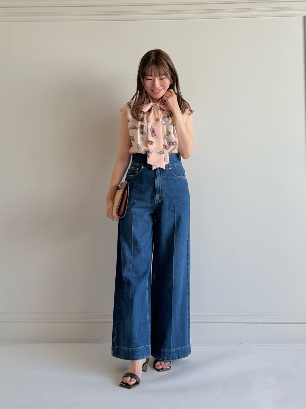 ブラウス allureville 店舗 セール WEB 一部店舗限定 LOULOU WILLOUGHBY ウエスタンスカーフプリントリボンブラウス シャツ・ブラウス allureville アルアバイル ファッション通販