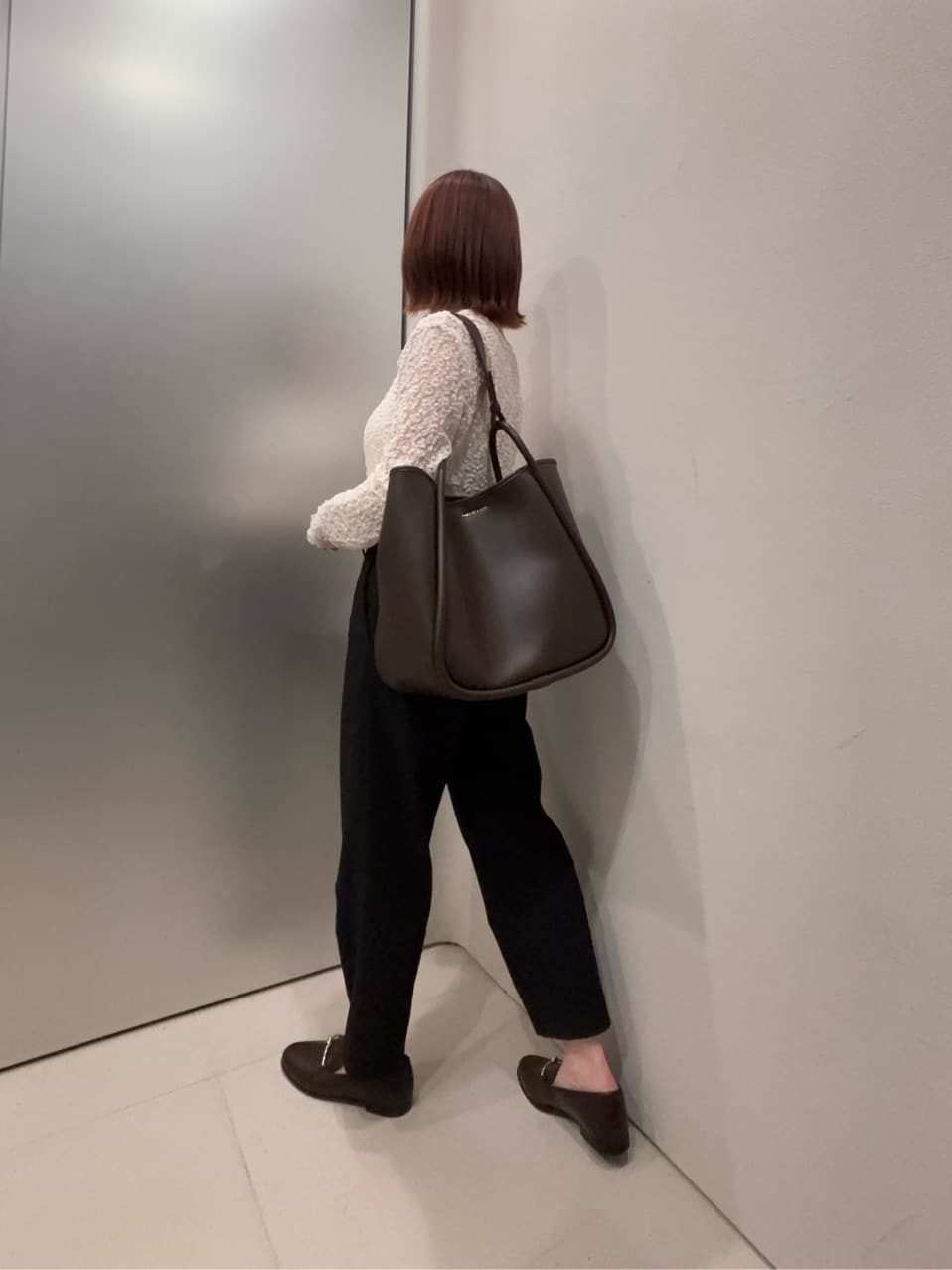 CHARLES & KEITH | サークルハンドル トートバッグ 【再入荷】(Black