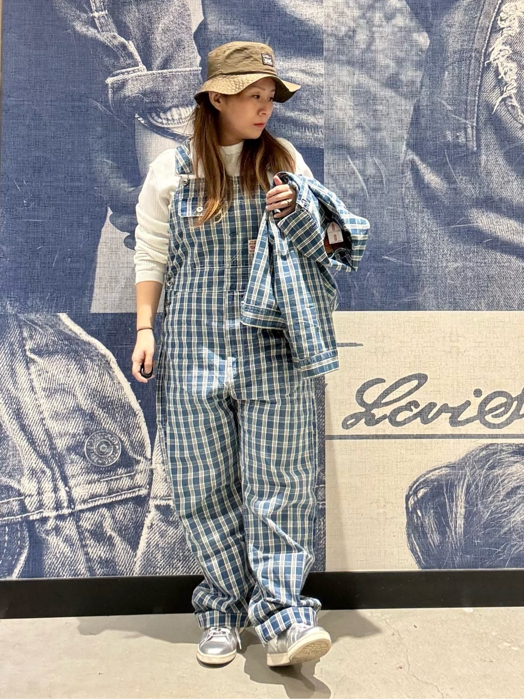 Levi's | WORKWEAR LOOSEオーバーオール チェック | Rakuten Fashion