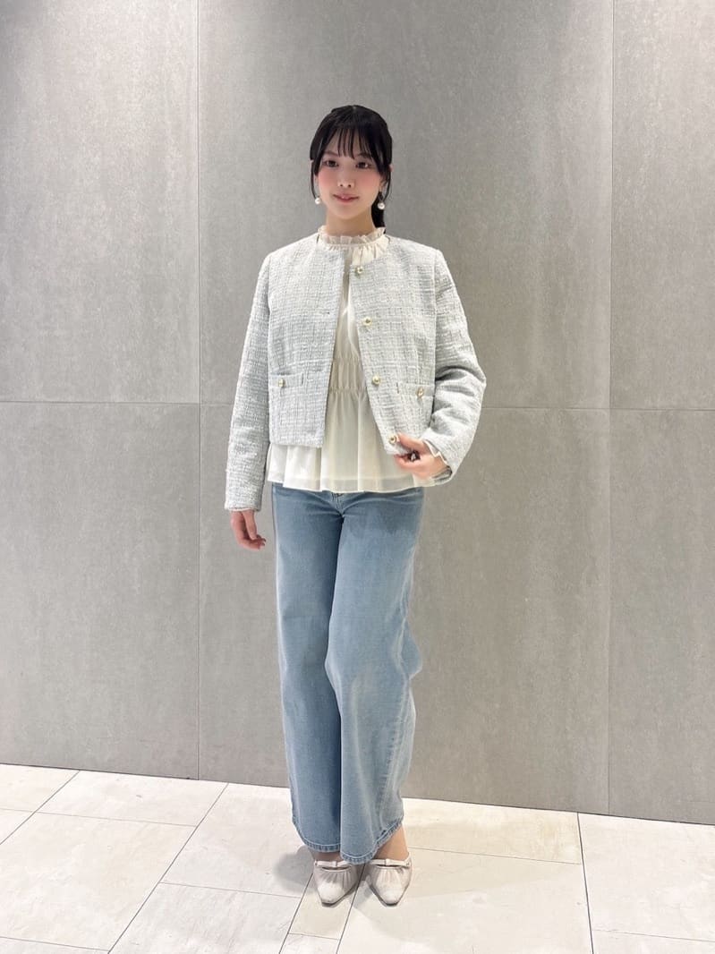PROPORTION BODY DRESSING | ノーカラーツイードジャケット 26SS