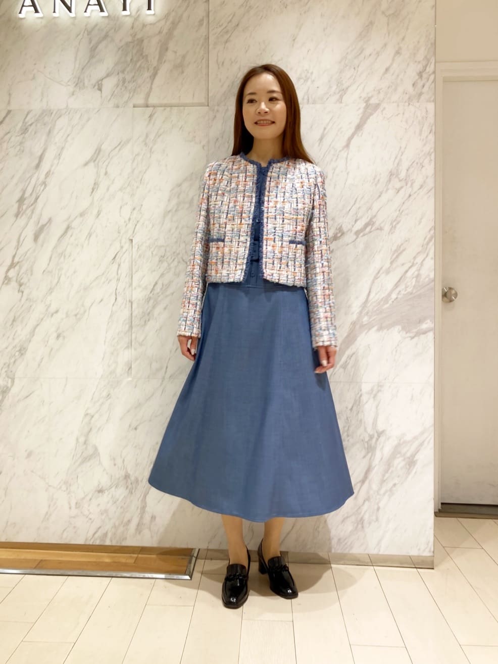 ANAYI | 【セットアップ対応商品】オックスストレッチベルテッド