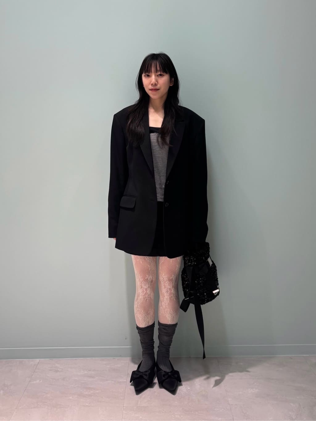 ODETTE E ODILE | <SY>ポインテッド ビッグ リボン フラット10