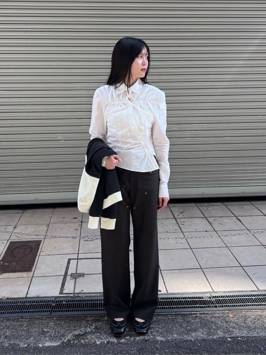 ＜ATTISESSION＞コットン ギャザー ヨーク シャツ ATTISESSION＞コットン ギャザー ヨーク シャツ