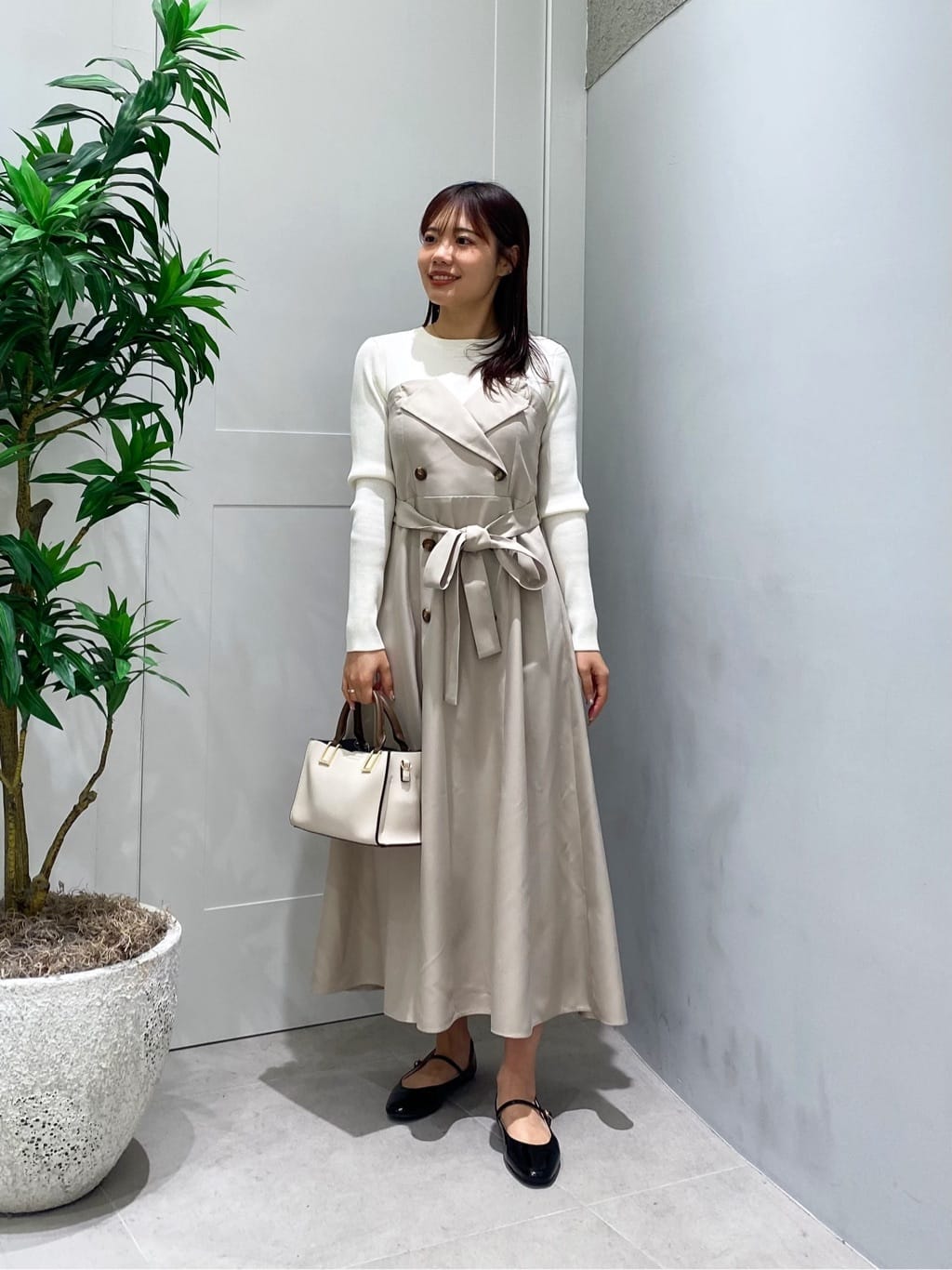 NATURAL BEAUTY BASIC | トレンチディテールドッキングワンピース