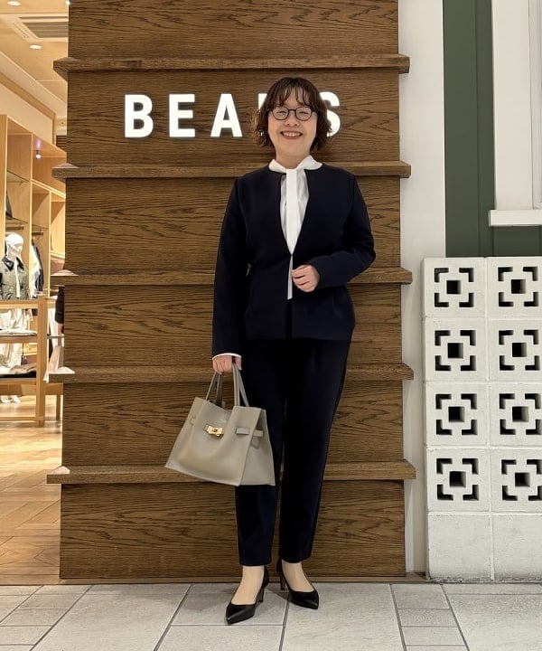 Demi-Luxe BEAMS | ＜セットアップ対応＞トリアセ ペプラムジャケット