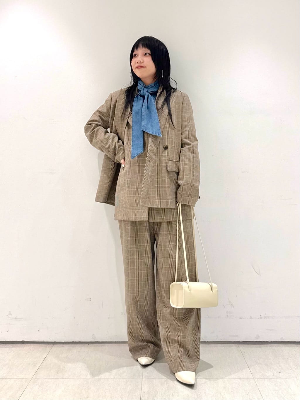 allurevilleのポプリンチェックジャケットを使ったコーディネートを紹介します。｜Rakuten Fashion(楽天ファッション／旧楽天ブランドアベニュー)6839615